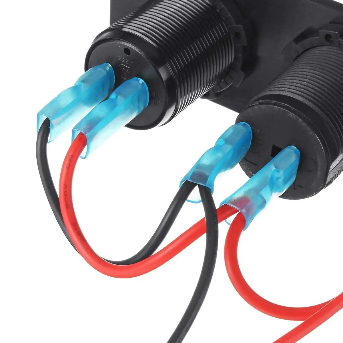 DC 12 V/24 V Вольтметр Dual USB Quick Charge 3,0 Зарядное устройство прикуриватель для автомобилей класса RV лодка автомобилей грузовик автомобиль Зарядное устройство с переключателем
