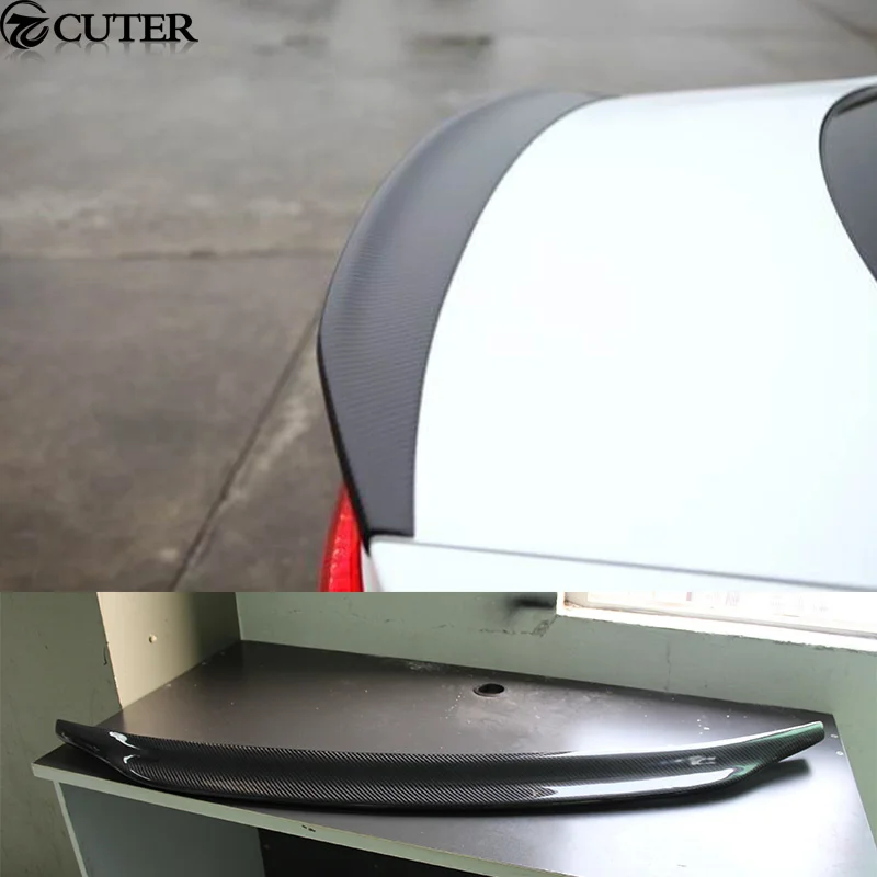 

A4 B8 Carbon Fiber Rear Spoiler Lip Wing for Audi A4 B8 Caractere Style Car Body Kit 13-16