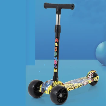 

Children's scooter for widened 3-6 years early scholar baby flash wheel foot slide board car