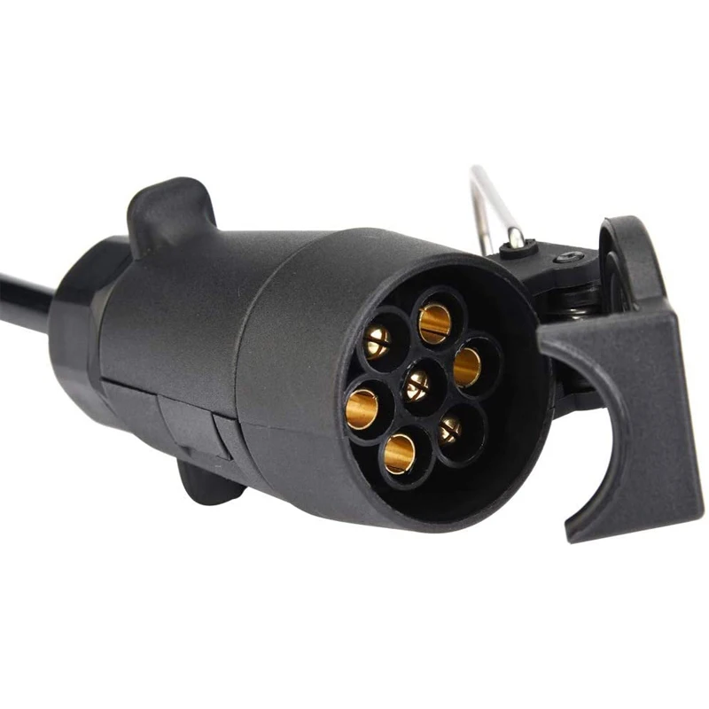 Cablagem do Reboque Pinos com Cabo da Mola Cabo de Extensão Conectores da Caravana Acessórios do Carro 7-tomada da Tomada do Reboque de 13 12 v 2 m 10 Cablagem do reboque 12 v 7-tomada da