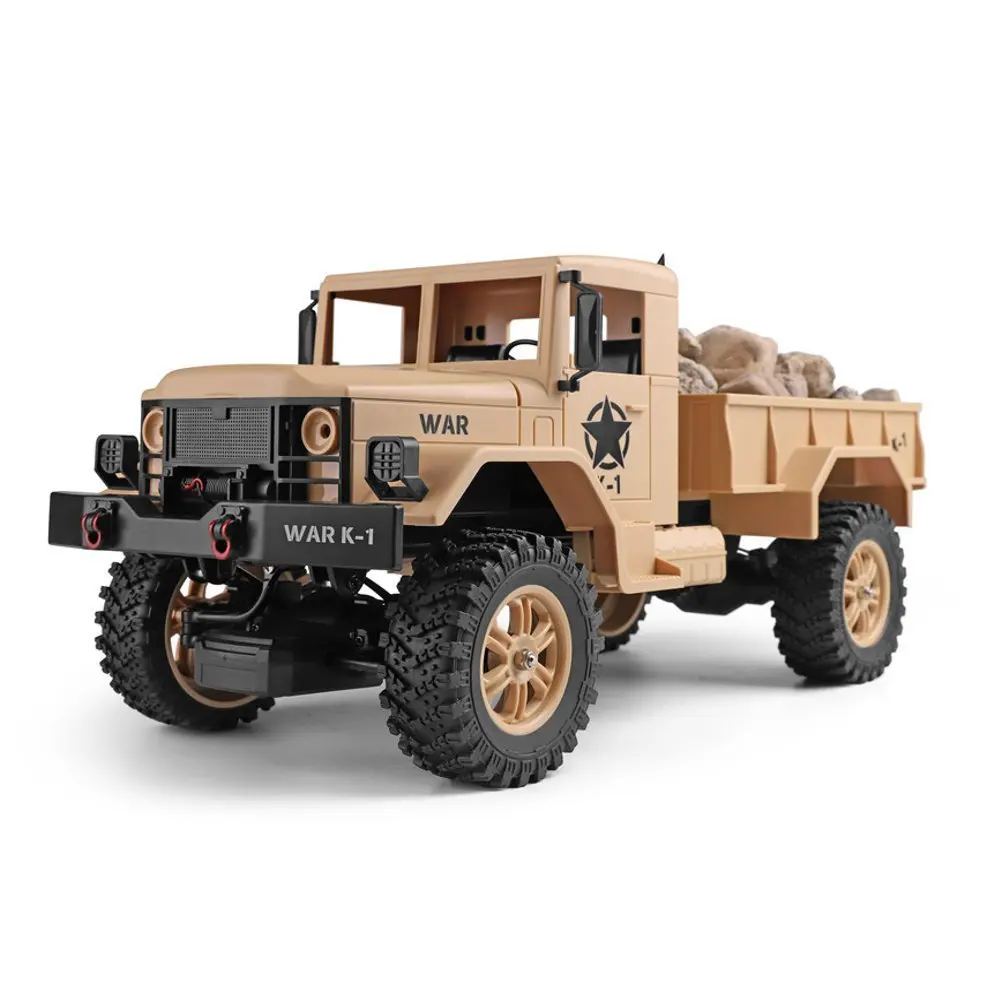 WLtoys 124301 2,4 ГГц 1/12 4WD внедорожный Радиоуправляемый Военный грузовик Радиоуправляемый автомобиль пульт дистанционного управления для детей