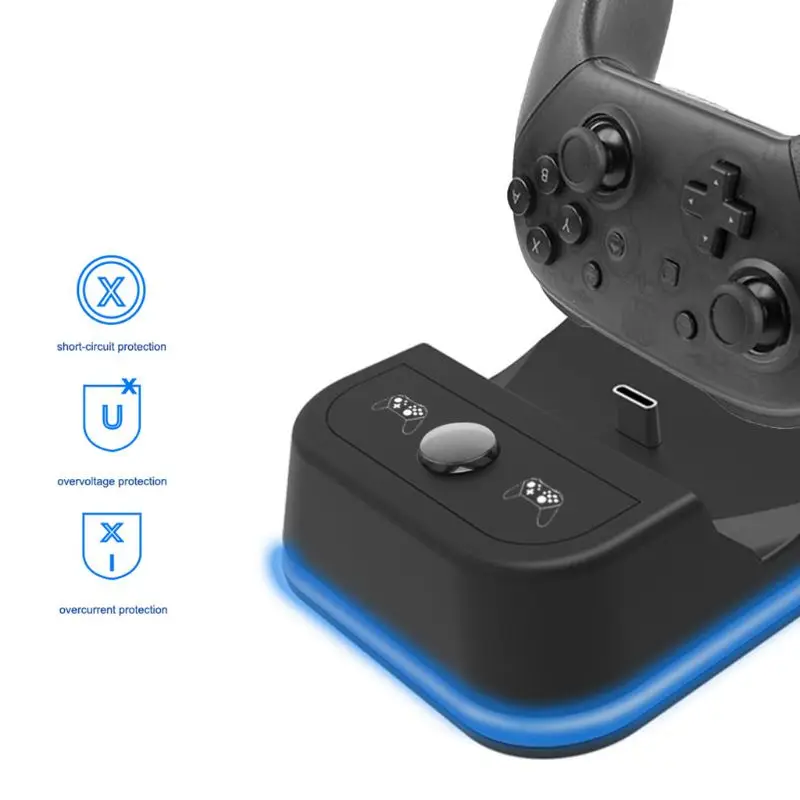 Двойной USB зарядное устройство Быстрая зарядка док-станция для Playstation 4 PS4 Pro джойстик, геймпад джойстик ручка аксессуары 24BB