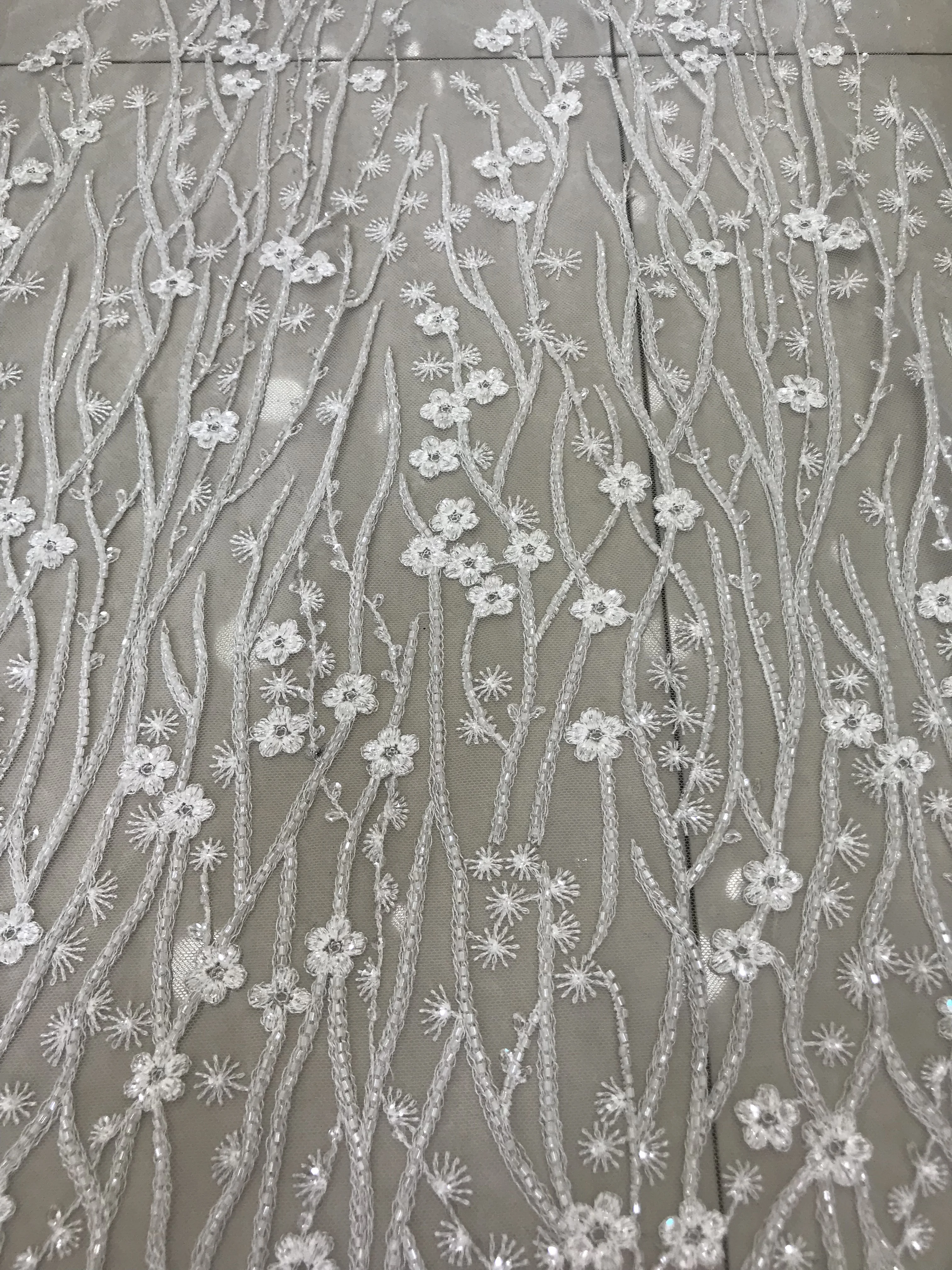 

High Quality beaded Lace Fabric SYJ-98917 Nigerian Lace Fabric with sequins