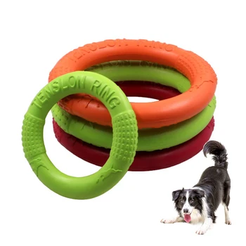 

Pet Discs EVA Dog Training Ring Puller Bite-Resistant Toy Puppy Interactive Funny Outdoor Playing Toy