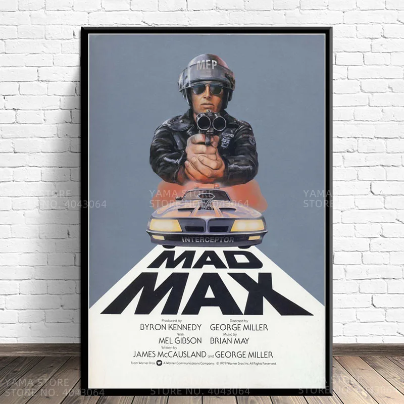 J300 Mad Max Poster Classic Movie Series Wall Art Canvas Painting Poster For Home Decor 