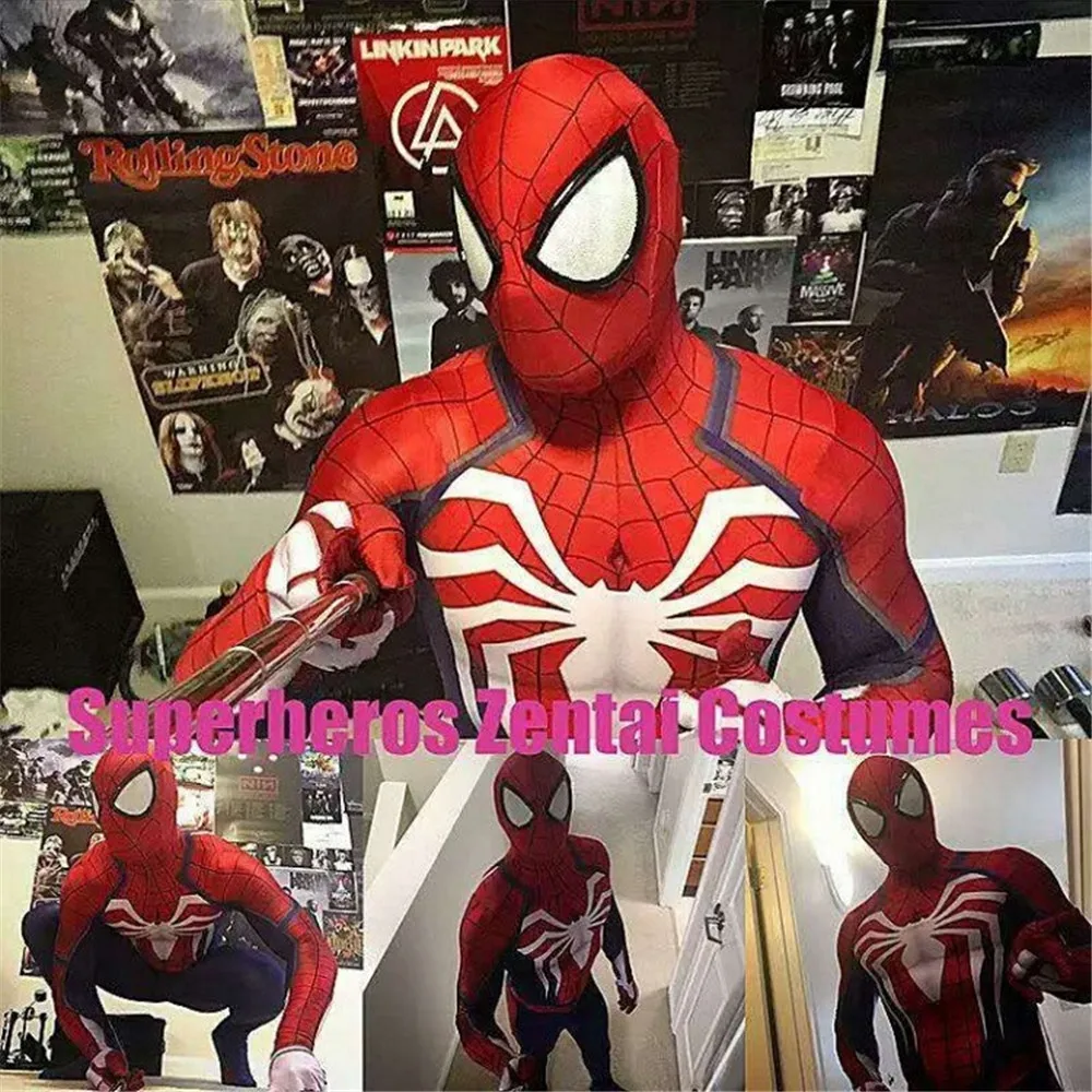 

Spider Homecoming Cosplay Costume Zentai Iron hero Bodysuit Suit Jumpsuits Halloween costume