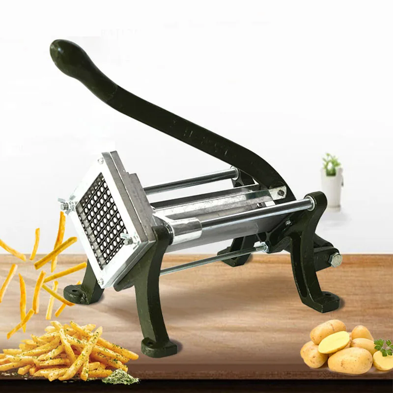 Commercial French Fry Cutter Stainless Steel Potatos Strips Slicer  Vegetable Fruit Potatos Chips Hand Press Cutting Machine - AliExpress