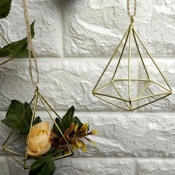 

Wall Freestanding Hanging Tillandsia Air Plants Rack Rustic Metal Iron Wrought Geometric Plant Holder