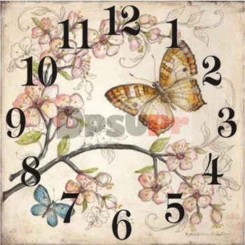 

Dpsupr 5D Diamond Painting Kit With Clock Mechanism Cross stitch Full Square Round Diamond Embroidery Butterfly Mosaic Home G124