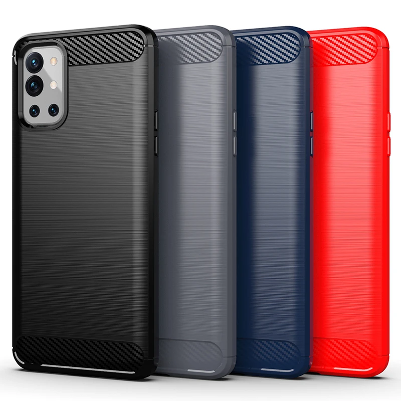 

Противоударный чехол-бампер из углеродного волокна для OnePlus 9R