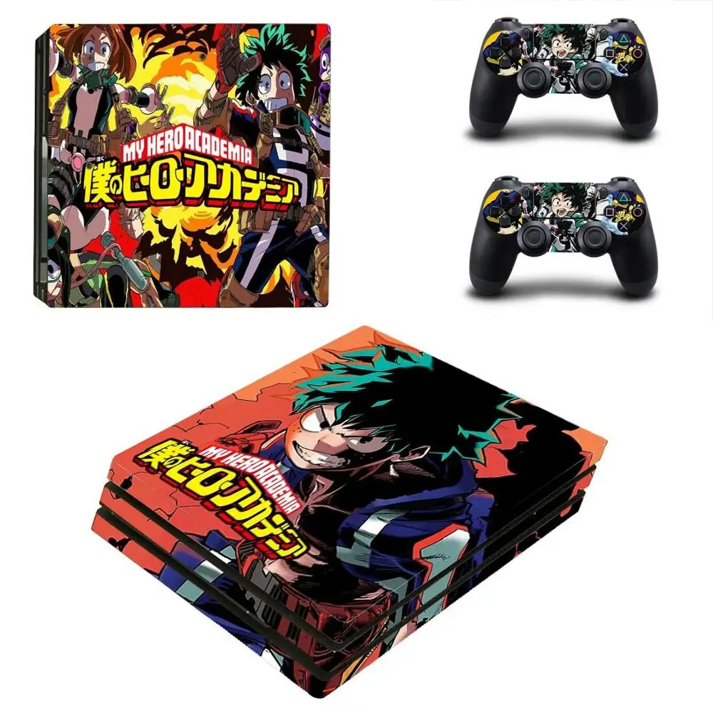 My Hero Academy PS4 Pro стикер Play station 4 наклейки для кожи наклейки для playstation 4 PS4 Pro консоль и контроллер Скины Виниловые - Цвет: YSP4P-3252