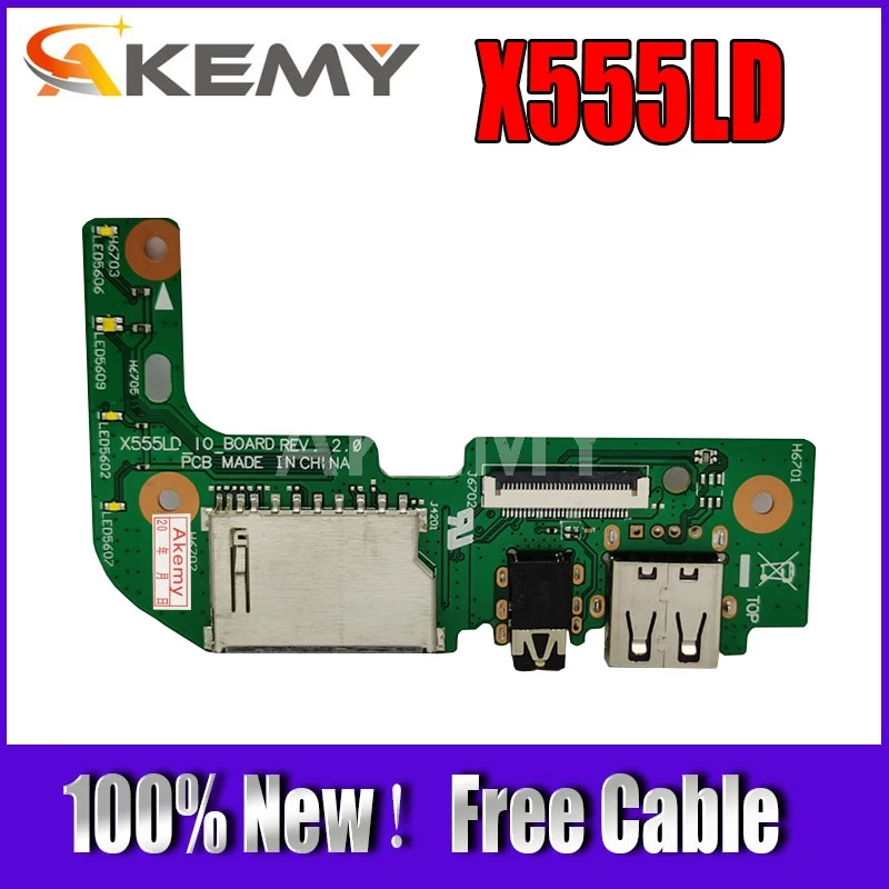Оригинал для ASUS X555 X555L X555LA X555LD IO USB аудио разъем SD кардридер плата rev 2 0 | Компьютеры