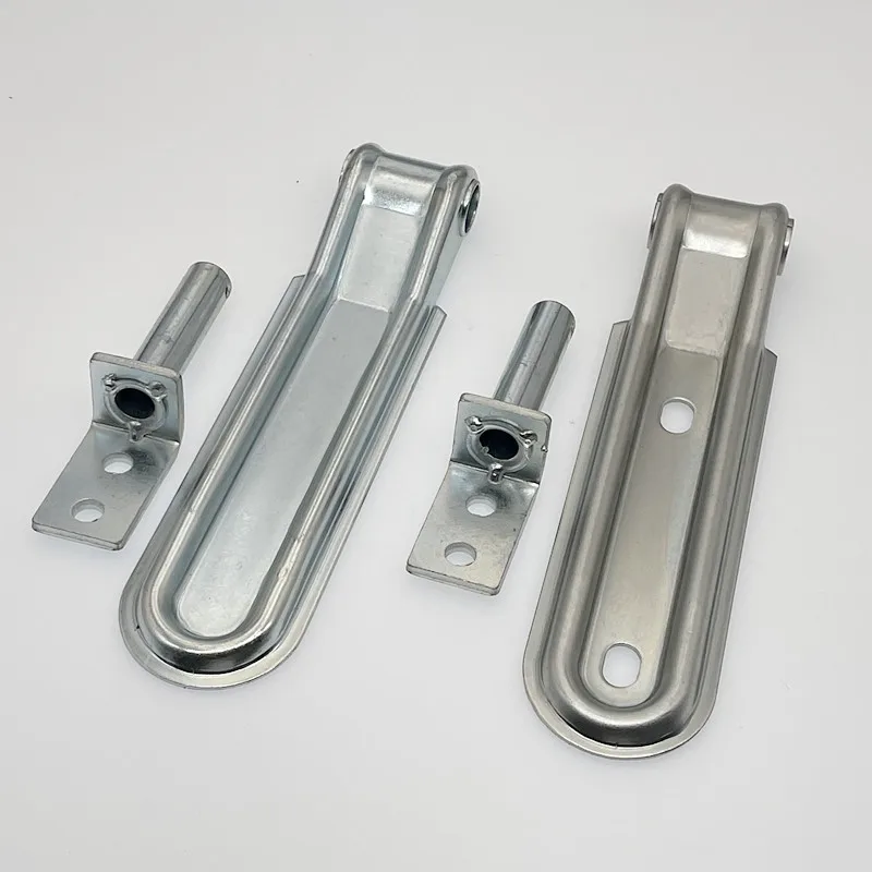 CVP Trailer Hinge with Pin Set Tailgate hinges with Handle Zinc Plated 220mm Long RV Parts Camper Accessories Caravan Components