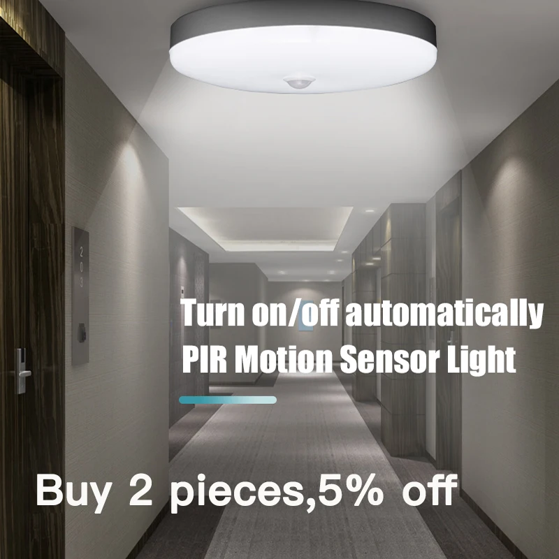  E27 Smart Led Night Light Lamp with Motion Sensor Lights Bulb 220V 5/7/9/12/18W PIR Sensor Ceiling  - 33028056004