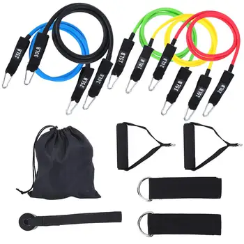 

11pcs TPE Removable Training Bands Durable Fitness Pull Rope Stretch Arm Apparatus Practical Portable