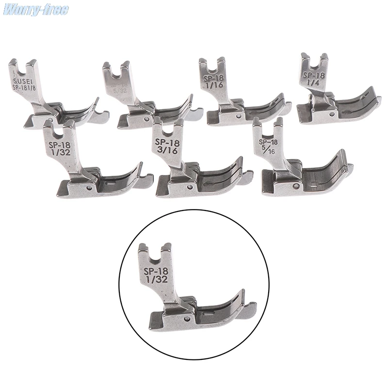 Metal Presser Foot SP-18 Industrial Sewing Machine Flat Car Moving Edge Single Needle Flat 1/4 1/8 3/8 1/16 3/16 5/16 1/32 1PC