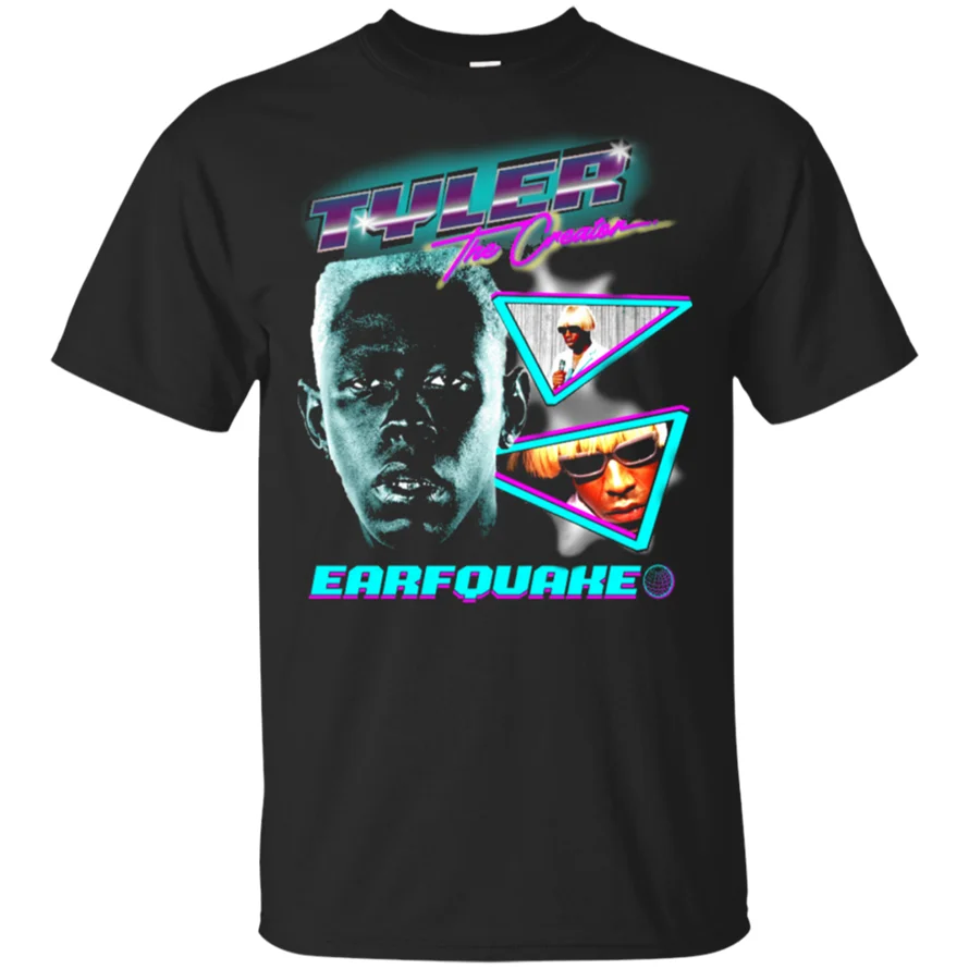 

Tyler T-Shirt Tyler The Creator Vintage T-Shirt Black-Navy Short Men-Women . Gift Funny Tee Shirt