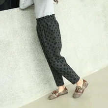 El Monte/Коллекция года; сезон осень-зима; новые стильные повседневные брюки для девочек; плотные брюки в горошек в западном стиле для больших мальчиков