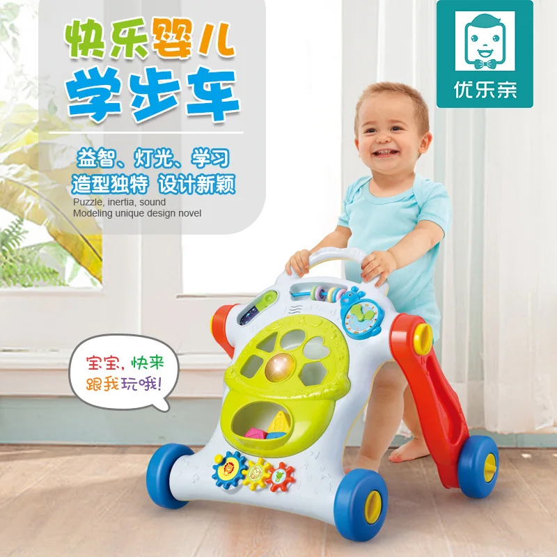 

Multi-functional Baby Walker Anti-Falling Cart Infant Music Educational Toy Baby Walker 6-7-18 Month