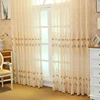 Upscale Curtains For Bedroom Luxury European Finished Curtains Fabric Embroidered Beige Tulle Cortinas For Living Room M072&40 ► Photo 3/6