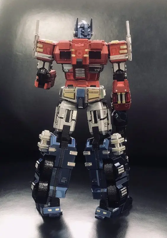 MU 3D металлическая головоломка TF OP G1 модель комплект YM-L035G-C DIY 3D лазерная резка собрать головоломки игрушки для проверки
