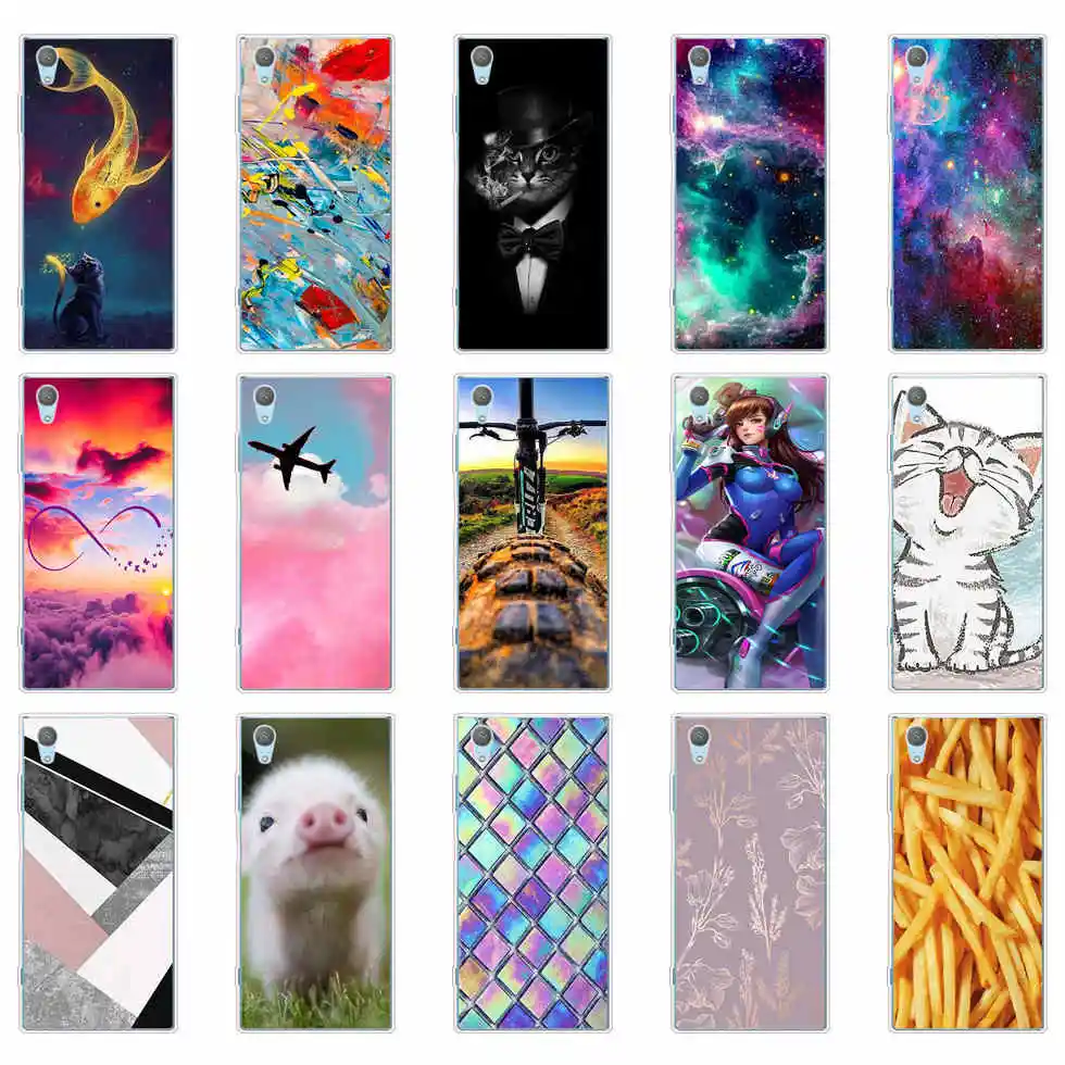 Per Sony Xperia Xa1 Plus Custodia Cover Per Sony Xperia Xa 1 Plus G3412 Custodia Pittura Morbido Silicone Funda Per Sony Xa1 Plus Shell