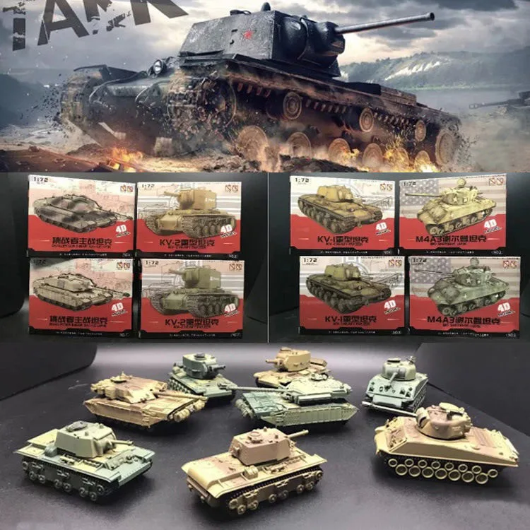 Koop 1 72 Montage Tank Model Sherman Challenger Diy Puzzel Plastic Vergadering Gratis Monteren Militaire Model
