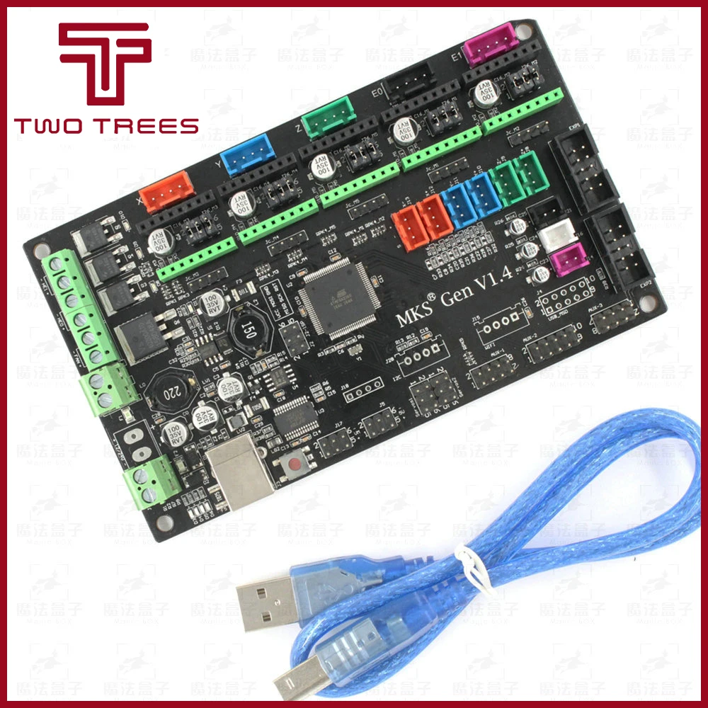 4 слойные PCB плата контроллера MKS Gen V1.4 интегрированная материнская совместимые Ramps1.4/Mega2560 R3 поддержка