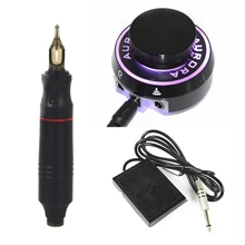 Ротационная машинка для татуировки, стильный набор для татуировки, ЖК-дисплей, педаль питания, тату, Перманентный макияж, машина