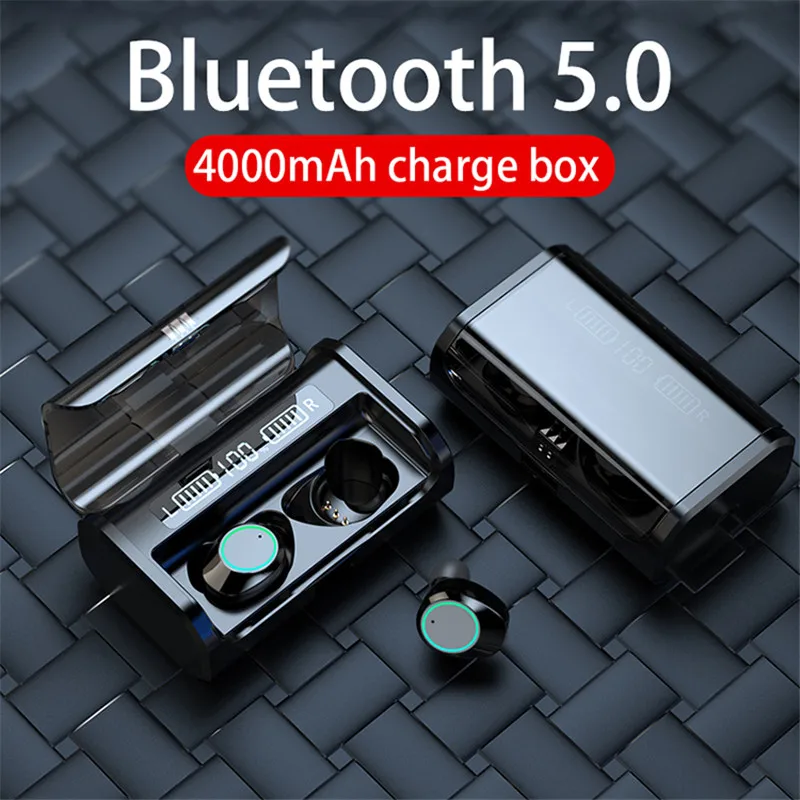 G06 TWS 5.0 Bluetooth 9D Stereo Earphone Wireless Earphones IPX7 Waterproof Earphones 4000mAh LED Smart Power Bank Phone Holder