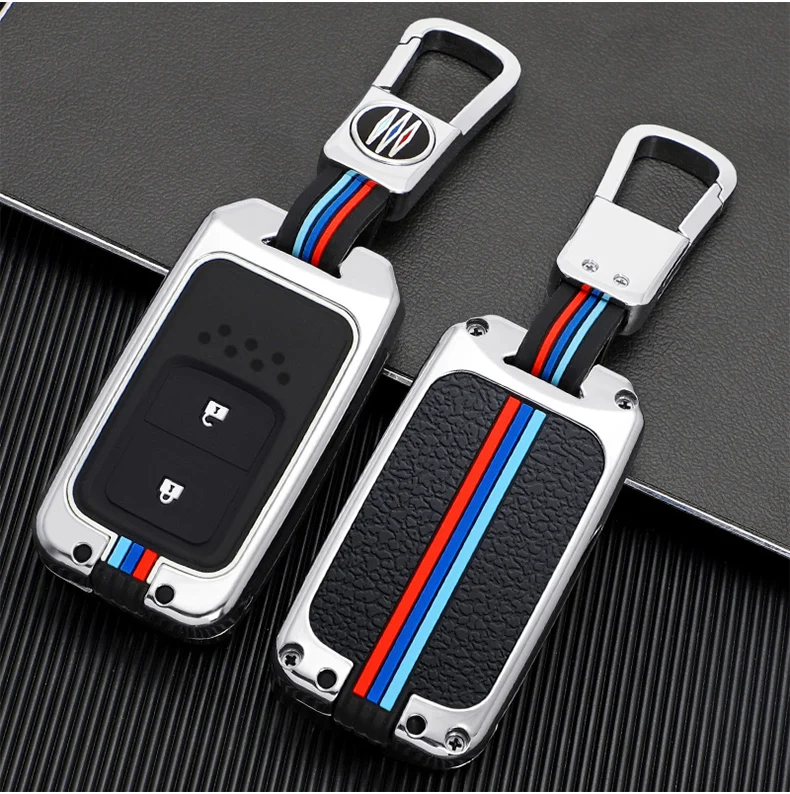 Portachiavi per auto con copertura completa in lega di zinco per Honda Vezel city Civic BR-V HR-VCRV Pilot Accord Jazz Jade Crider Odyssey accessori per auto - H27bb34fbab6f4a1f9dd1295df6b3e77dd