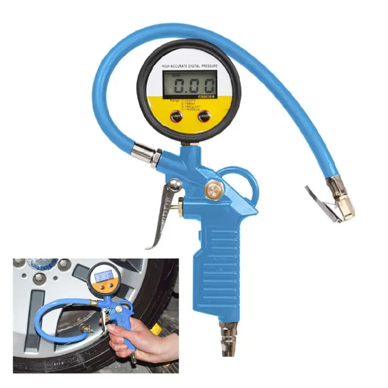 

OOTDTY Digital Car Tire Air Pressure Gauge LCD Display LED Backlight Truck Veh High Quality 63HF