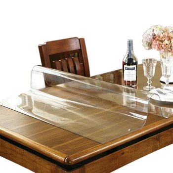 

Brand PVC Tablecloth Tablecloth Transparent Tablecloth Cover Waterproof Kitchen Pattern Oil Tablecloth Glass Soft Cloth 1.0mm