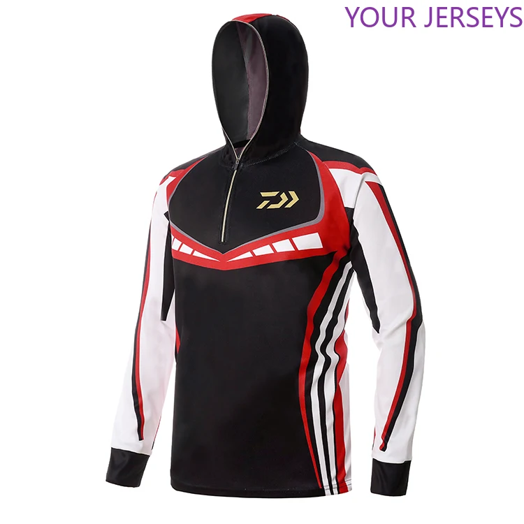 

2020 New Summer Fishing Clothes Hooded Men OutdoorJacket Quick-Drying Coat Shirt For Hiking Cycling Vest DAIWA Pesca Camiseta