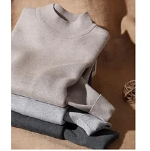 #Special Offers Fashion Half turtleneck men knitted sweater autumn winter warm male black grey sweater #Special Offers Fashion Half turtleneck men knitted sweater autumn winter warm male black grey sweater