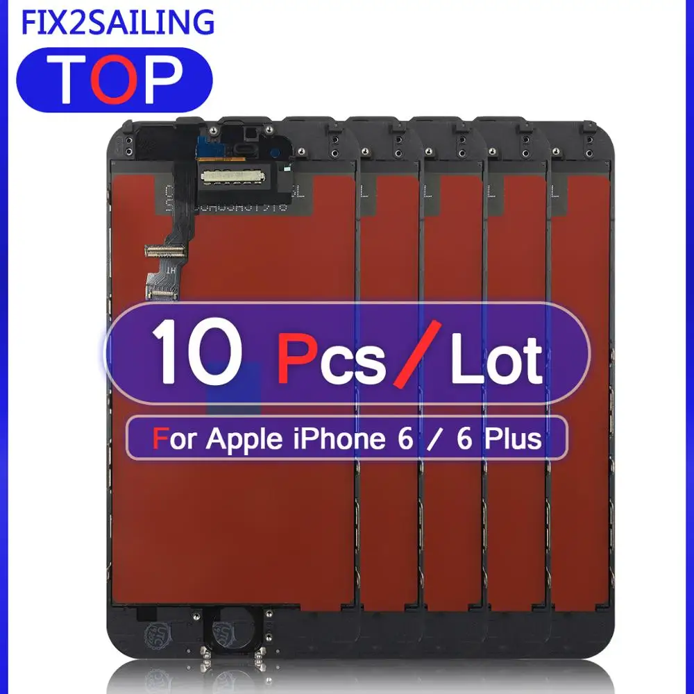 Высококачественный ЖК дисплей для Apple iPhone 6/6 Plus 10 шт. 100% протестированный рабочий