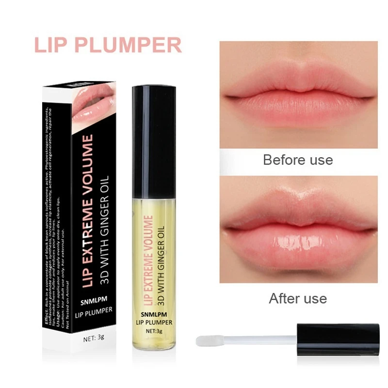 Lip Enhancer Moisturized Clear Hydrated Lip Plumper Oil Lip Care Serum
