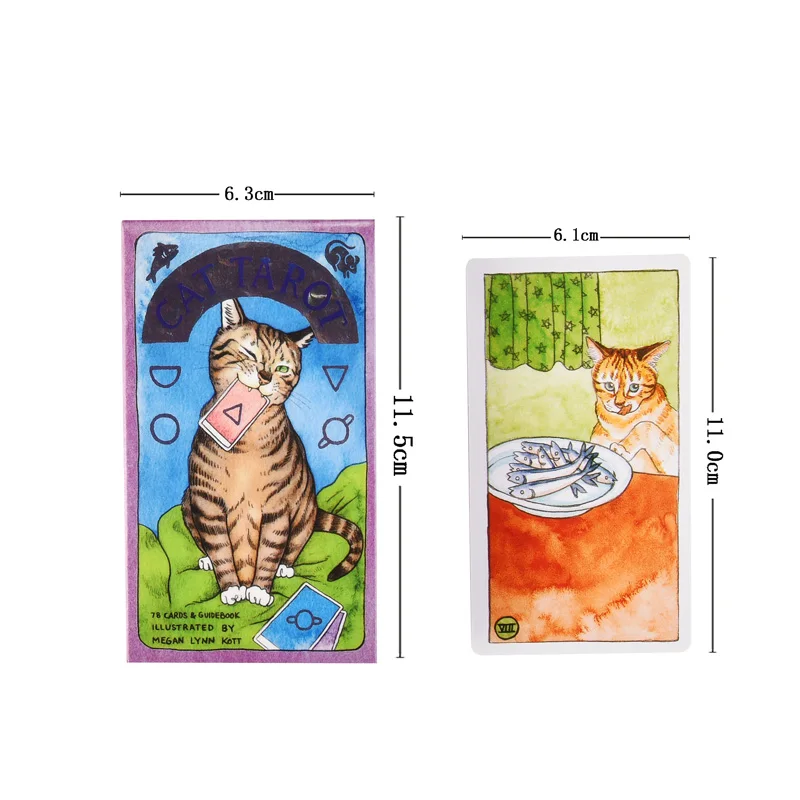 Карты для кошек, таро, игра, английская колода Для Таро, настольные карты, настольные игры, вечерние карты Для Таро, развлекательные Семейные игры