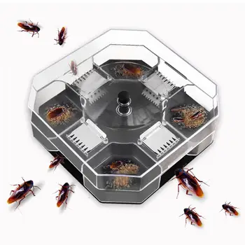 

Practical Insect Bug Flea Trap Household Effective Reusable Cockroach Catcher Ant Luring Case Pest Control Killer Bait Traps Box