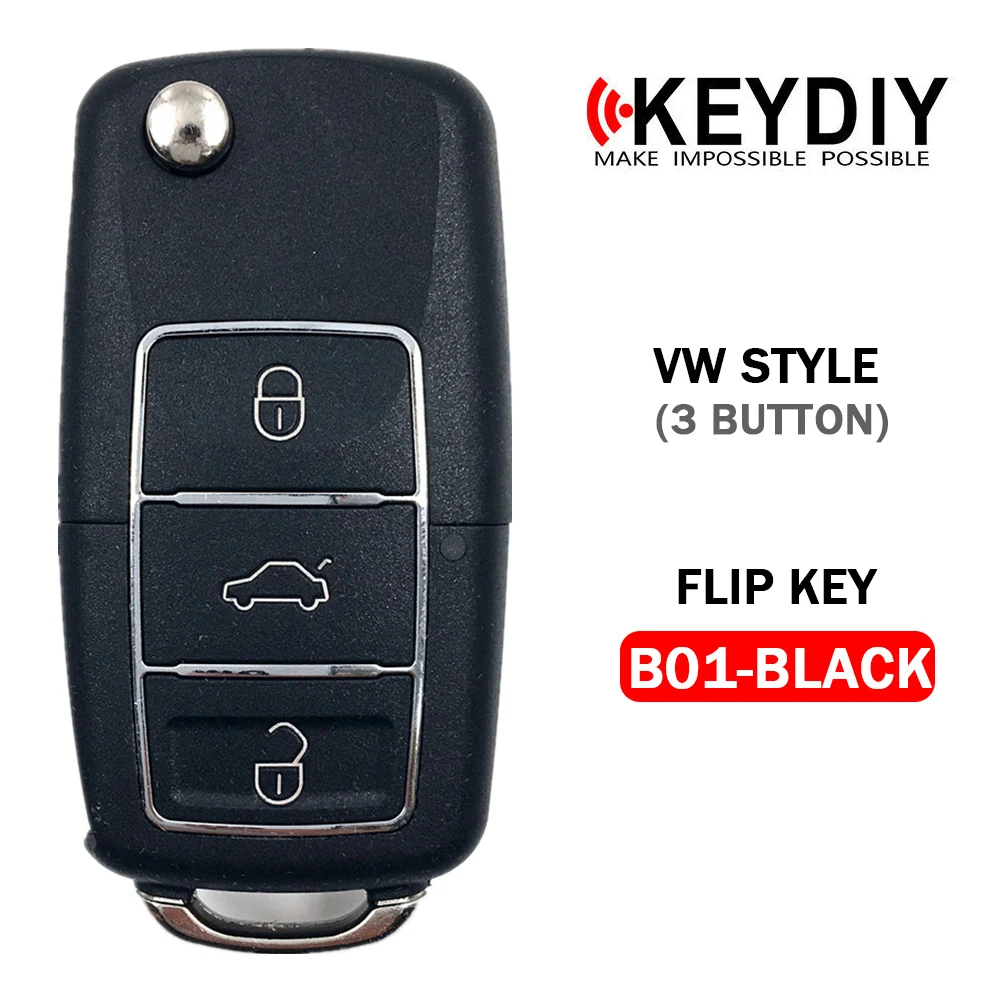 KEYDIY KD B01 роскошный черный для VW KD900/KD MINI/KD-X2 Key программатор серии B пульт