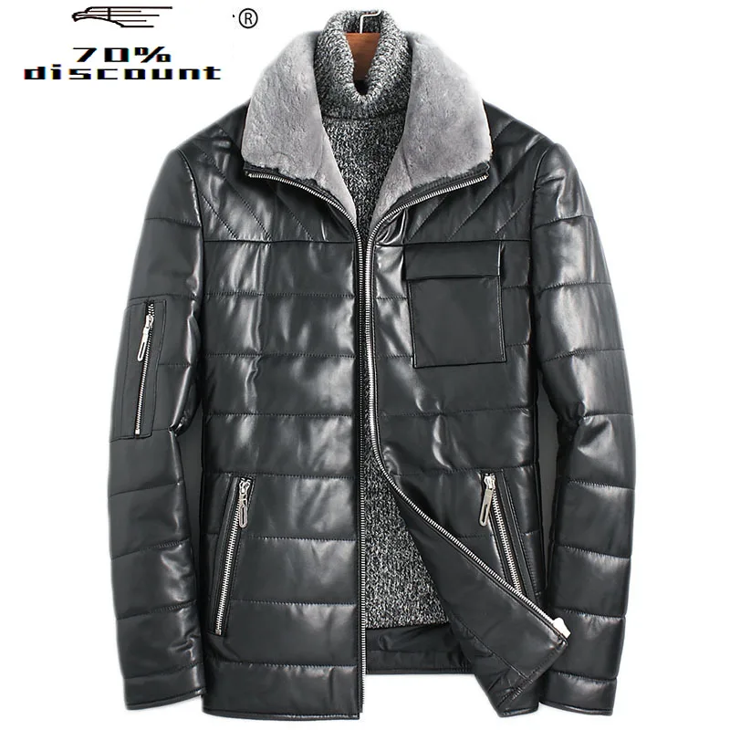 

Genuine Leather Jacket Camel Down Jackets Winter Jacket Men Wool Collar Sheepskin Coats Plus Size ML-GFjmn2680 MY2222