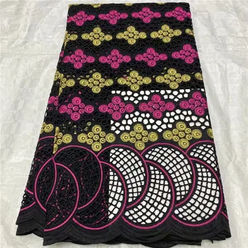 

Latest Cotton fabric African Nigerian Dry Lace Fabric 5YARDS/PC High Quality dubai fabric For Everyone Daily Cloths Sew 14L82029