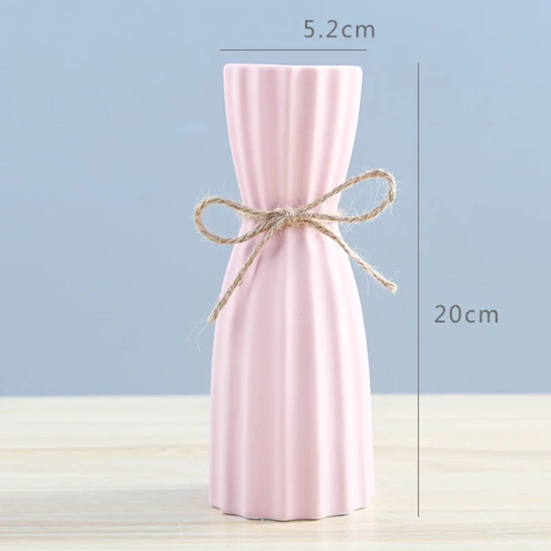 1 шт. Современная оригами пластиковая ваза белая имитация керамического цветочного горшка Цветочная корзина Цветочная ваза для украшения интерьера скандинавские украшения - Цвет: style 5