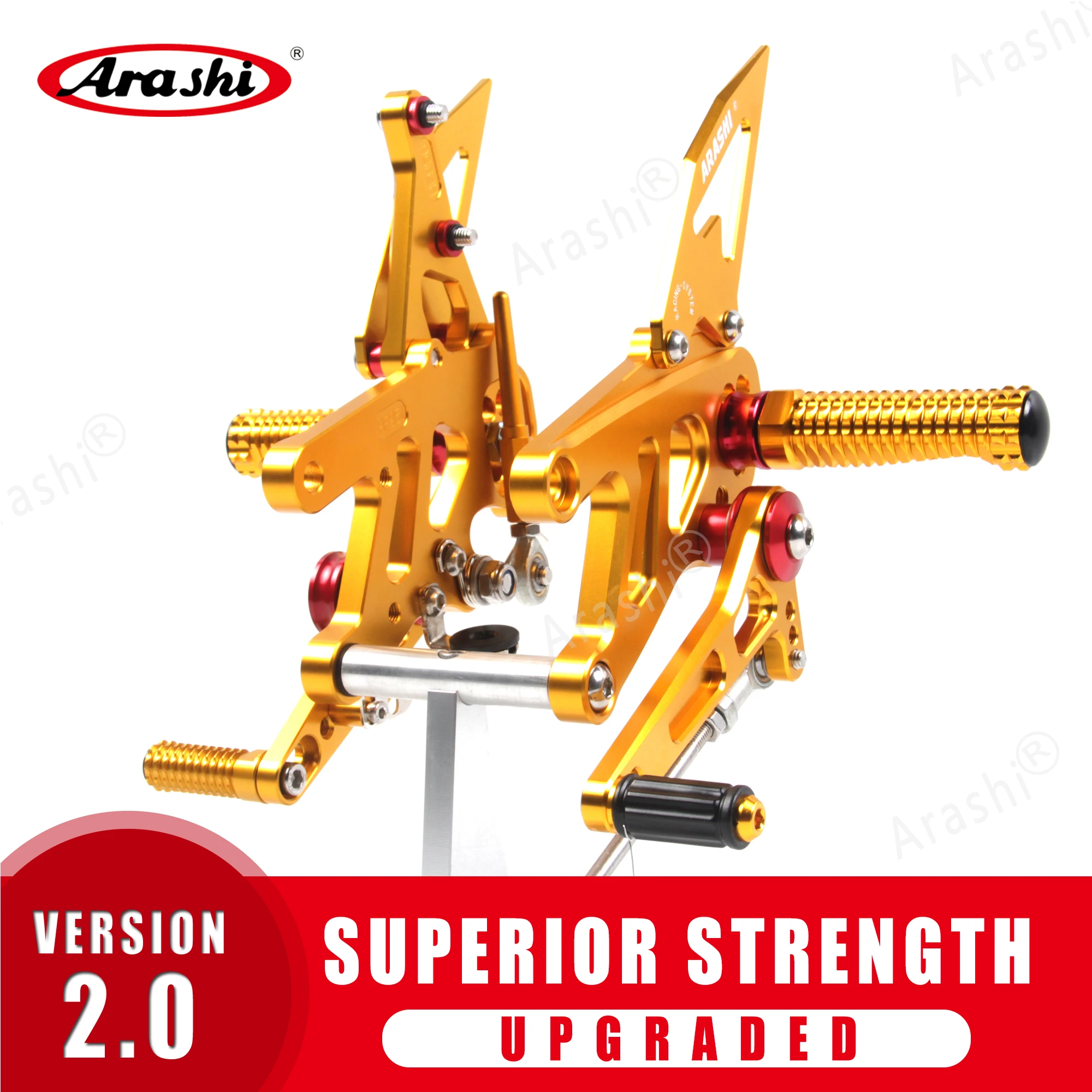 

Arashi Adjustable Footrests Foot Pegs Rider Footrest For APRILIA RSV4 FACTORY APRC ABS 2013-2016 CNC RSV 4 2014 2015 Aluminum