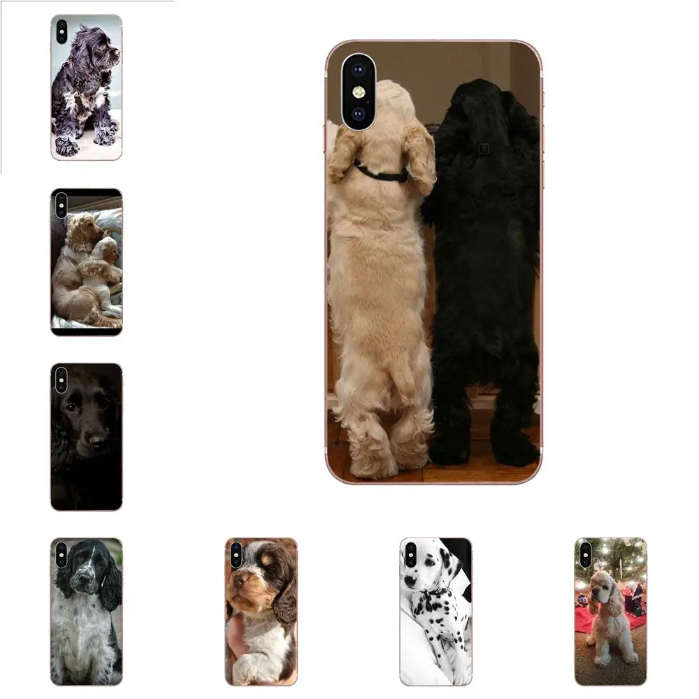 

For Huawei Honor Mate 7 7A 8 9 10 20 V8 V9 V10 G Lite Play Mini Pro P Smart TPU Fashion Cell Case Cocker Spaniels Dog Puppies 4