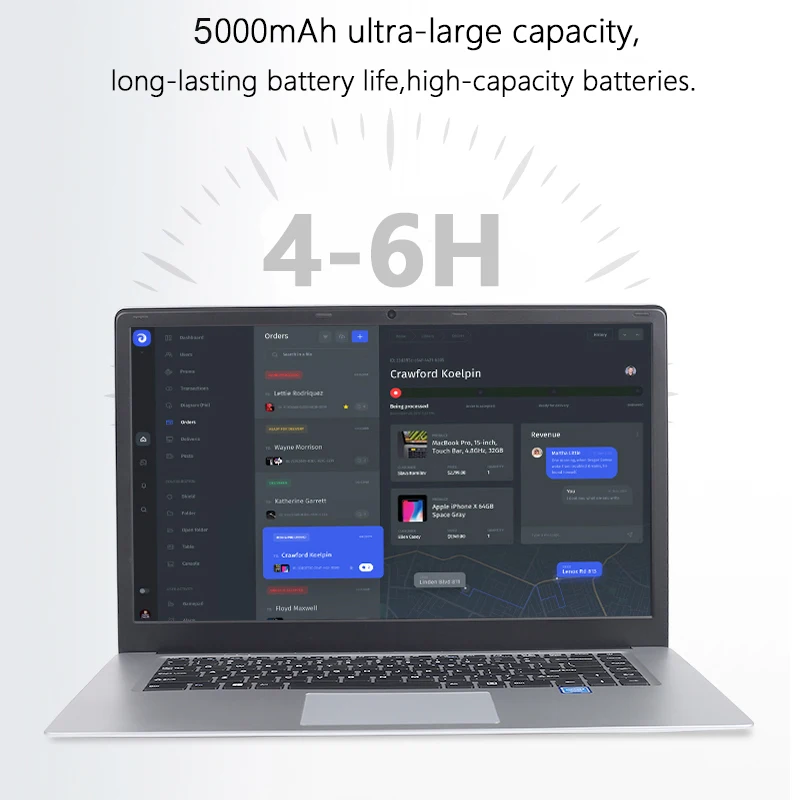Ноутбук 15 дюймов с 8 Гб ОЗУ 1 ТБ 512G 256G 128G SSD ноутбук Intel четырехъядерный нетбук для
