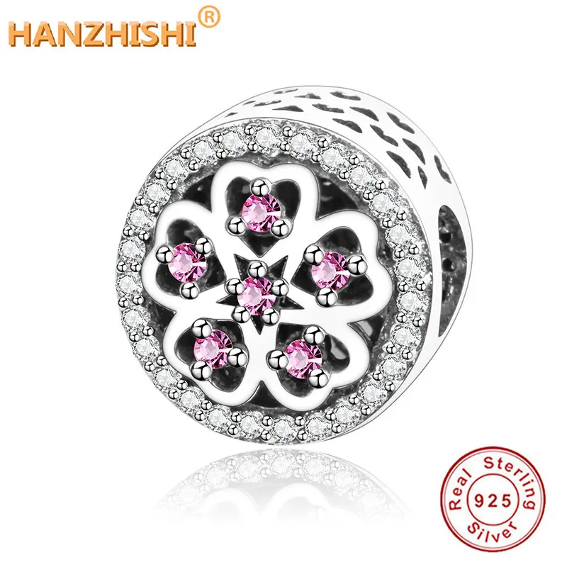 2021 Winter Collection DIY Fit Original pandora Charms Bracelet Jewelry 925 Sterling Silver Heart Charm Beads With Red Clear CZ | Украшения