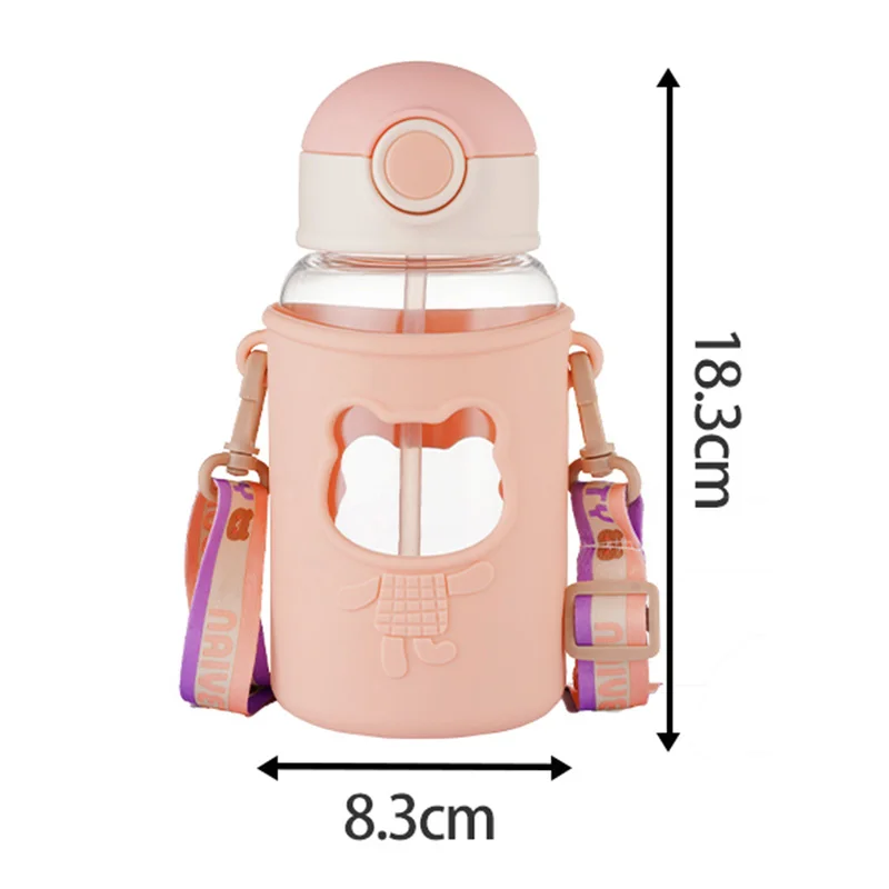 Water Bottle With Straw For Kids Cute Bear 800ml Kids Leak Proof Water  Bottle Toddler Water Bottles Dishwasher Safe For School - AliExpress