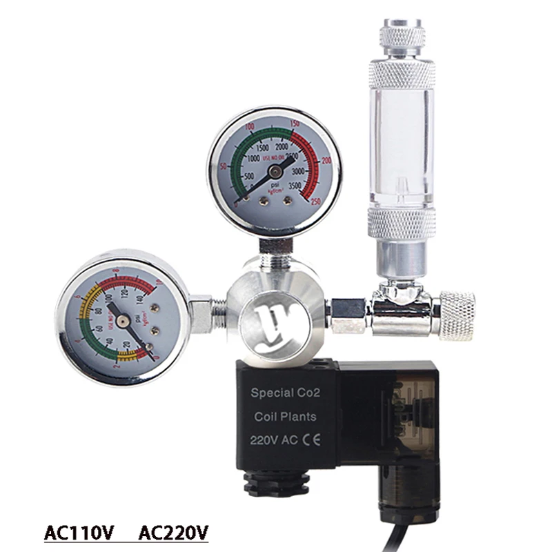 Новый аквариум DIY CO2 регулятор соленоидный Vvalve счетчик пузырей клапан для точной