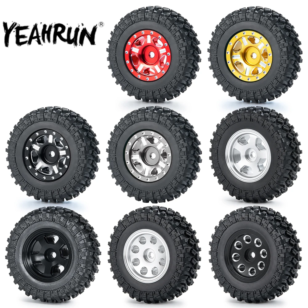 4x Felgenringe Beadlock Blau – Für 1/10 RC Crawler Axial SCX10, 1,9 Zoll, Aluminium
